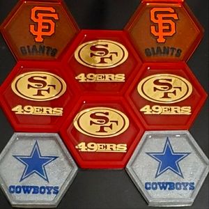 Custom resin coasters